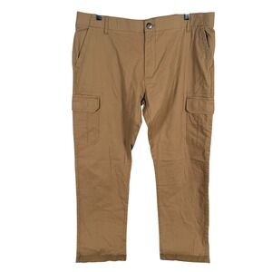 Lee Motion Stretch Cargo Pants Regular Fit Mens 40x32 Acorn Brown Straight Leg